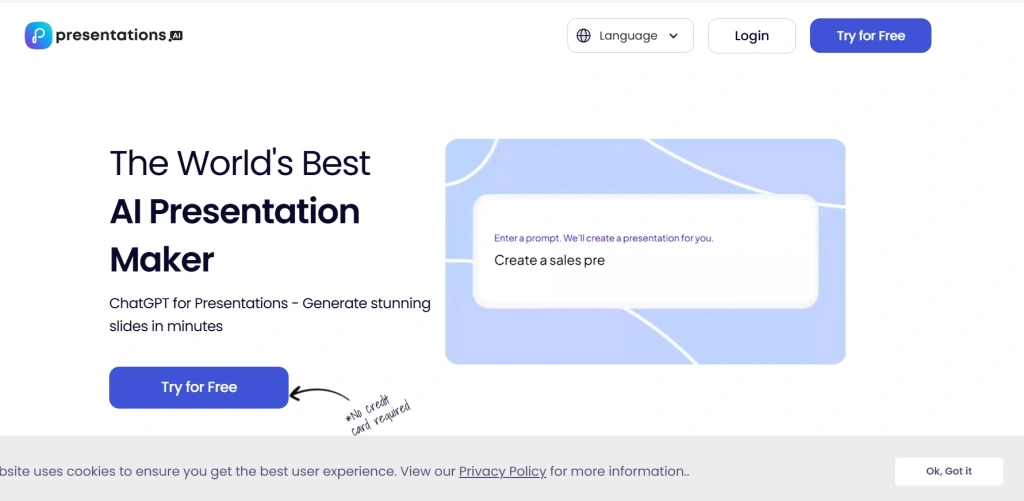 presentations.ai հարթակ․ նախագծի ամփոփում