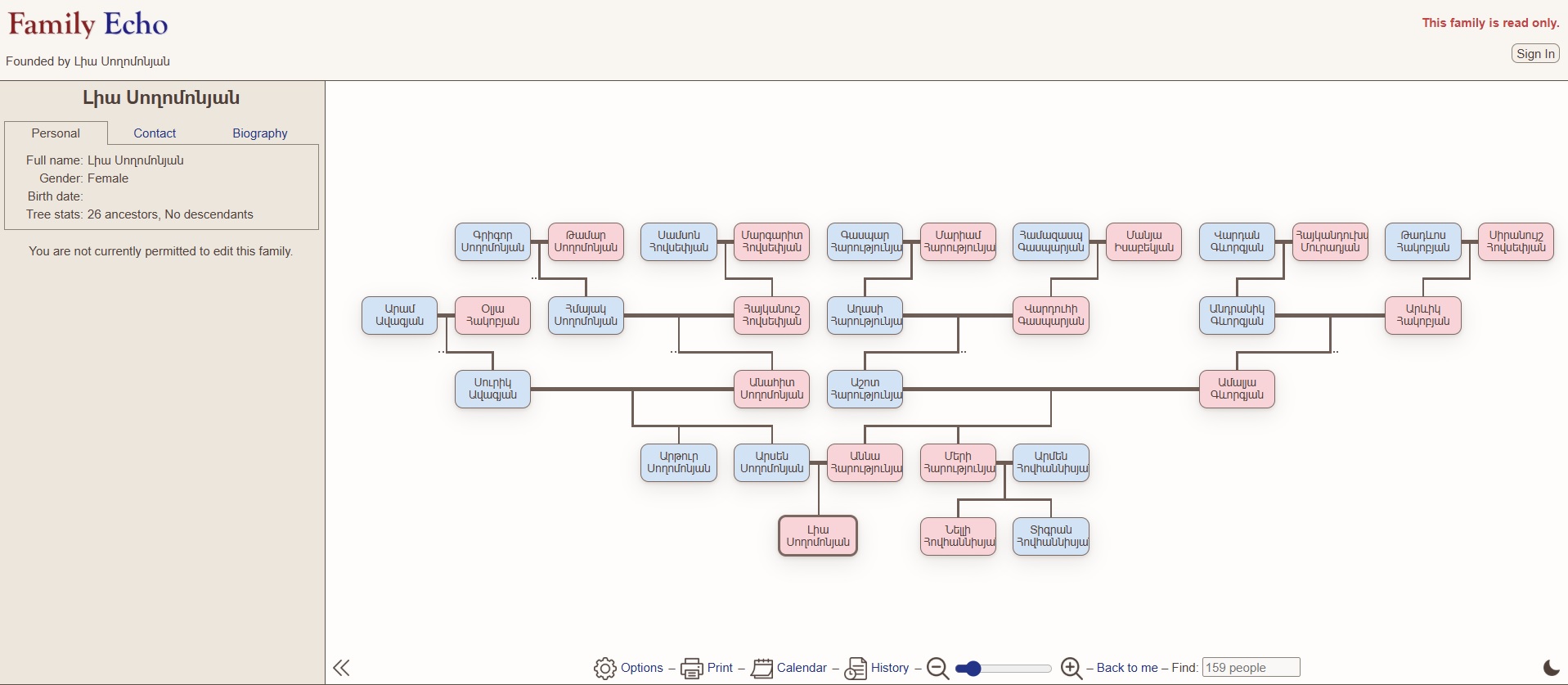 Օնլայն տոհմածառեր
