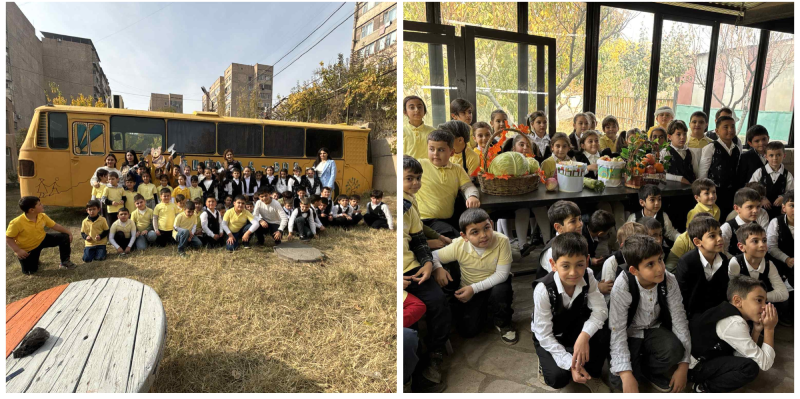 Ծիածան գյուղի սովորողները Հարավում