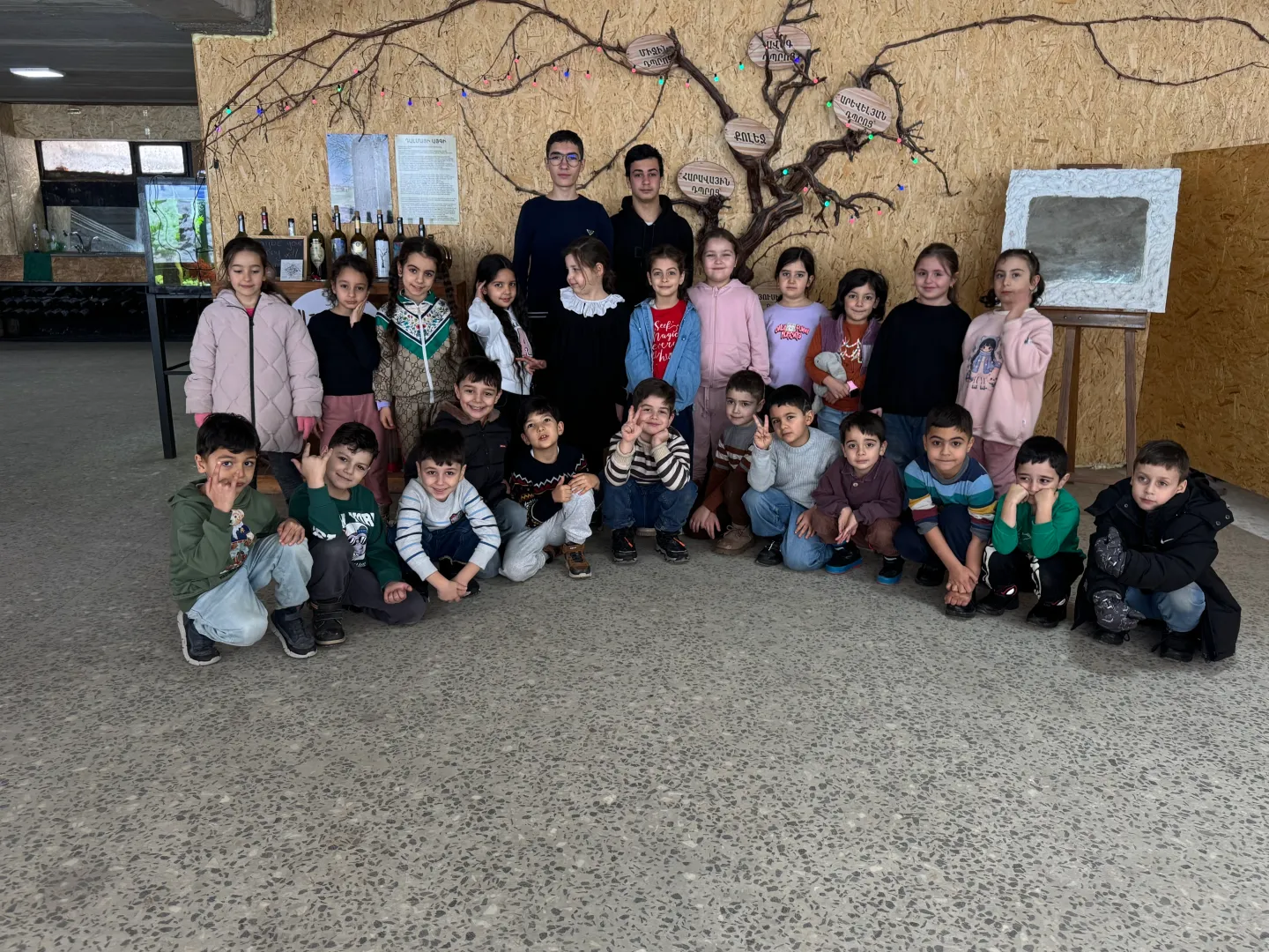 Ուսումնական պարապմունք Խաղողի և գինու դպրոցում