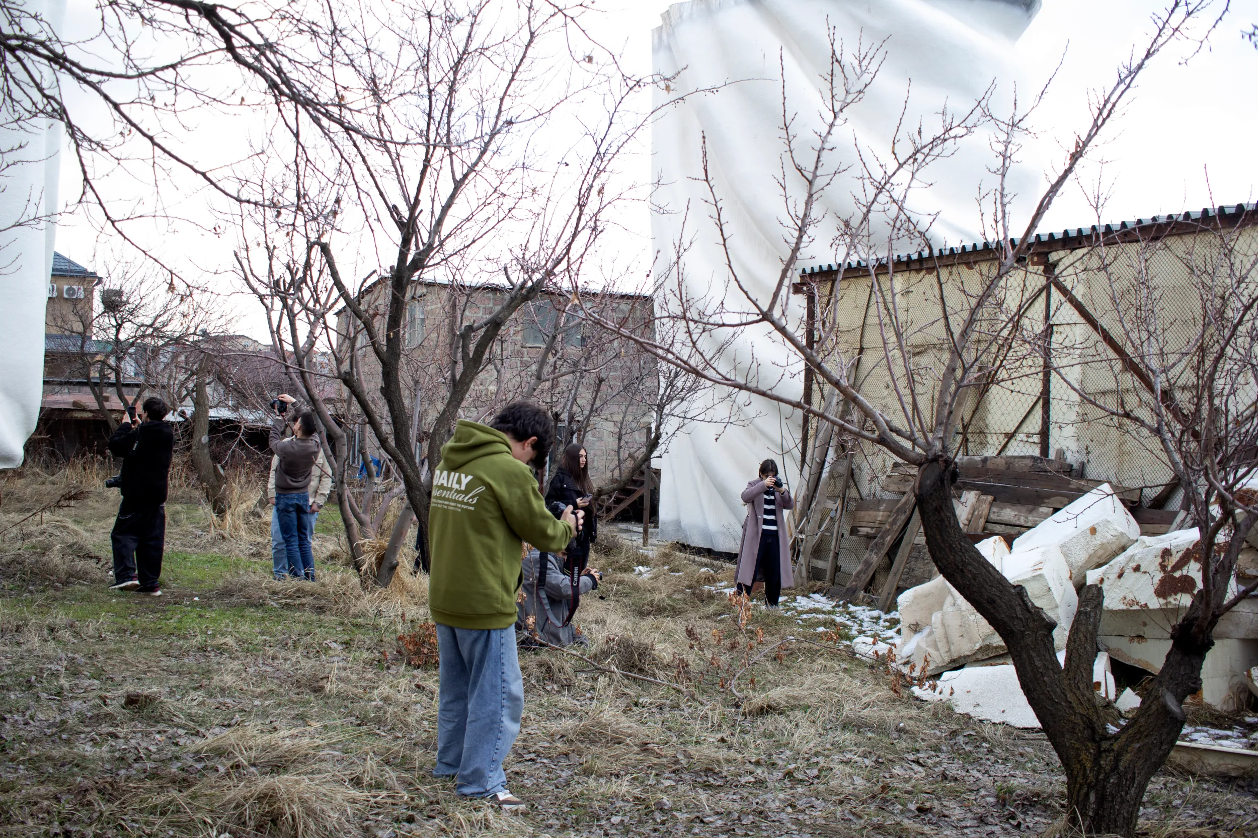 იესოს ქანდაკების აგების დოკუმენტირება
