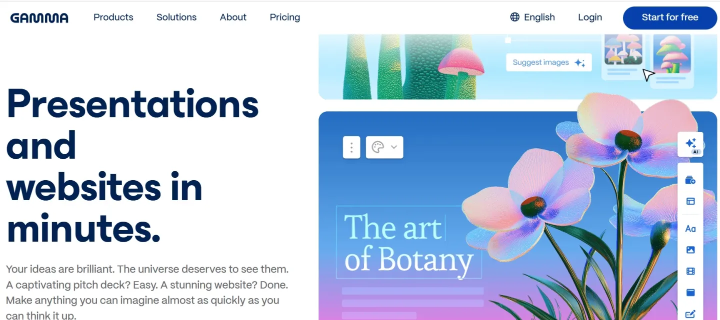 gamma հարթակով ցուցադրություններ․ նախագծի ամփոփում